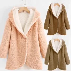 Sherpa & Faux‑Fur Hoodie