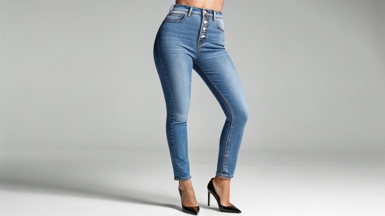 High-waisted Jeans