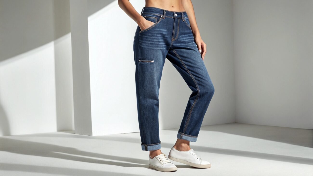 Tapered Denim Jeans