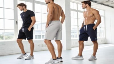 cotton gym shorts for men