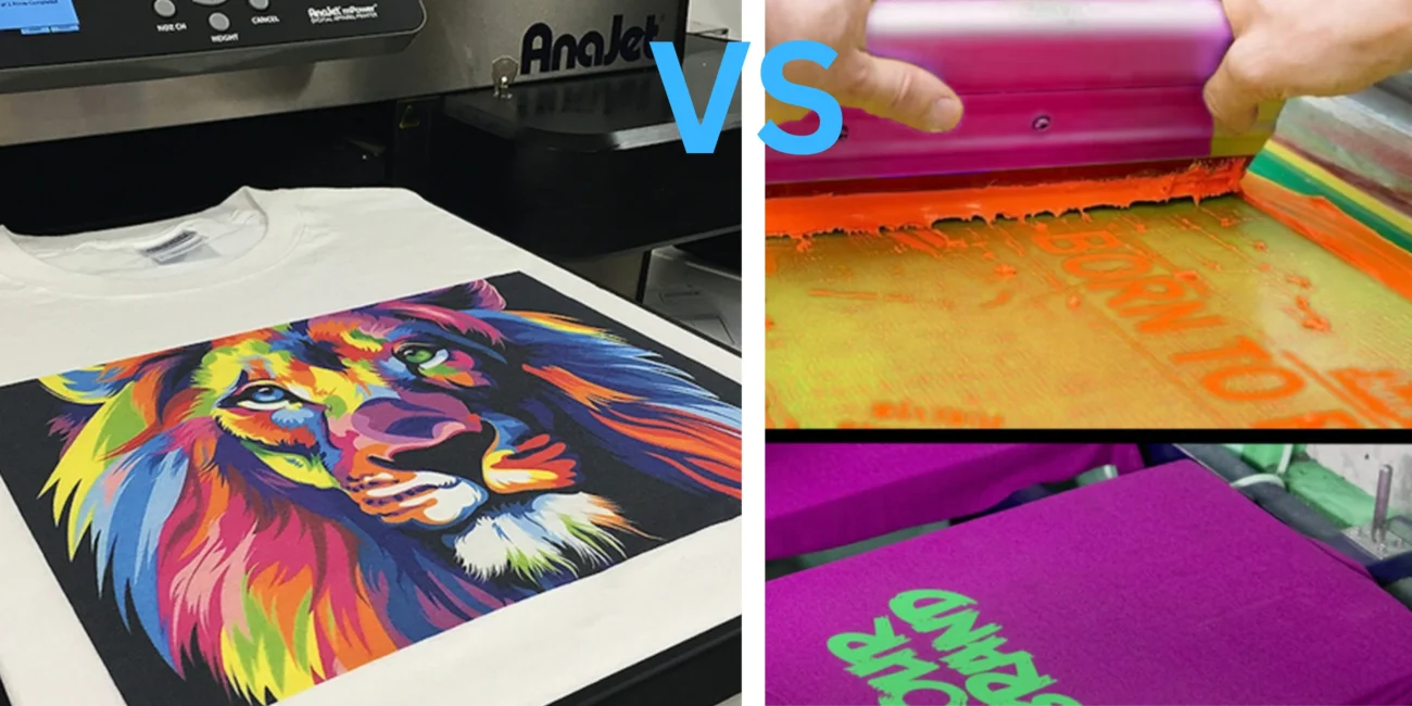 direct to garment printing vs screen printing